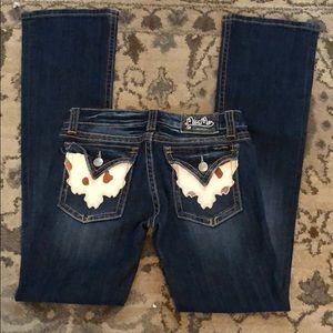 Cowhide Miss Me Jeans size 28
